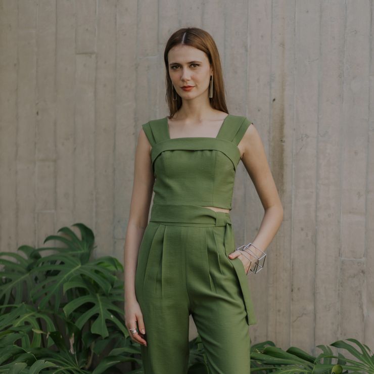 TOP CROPPED DE ALFAIATARIA