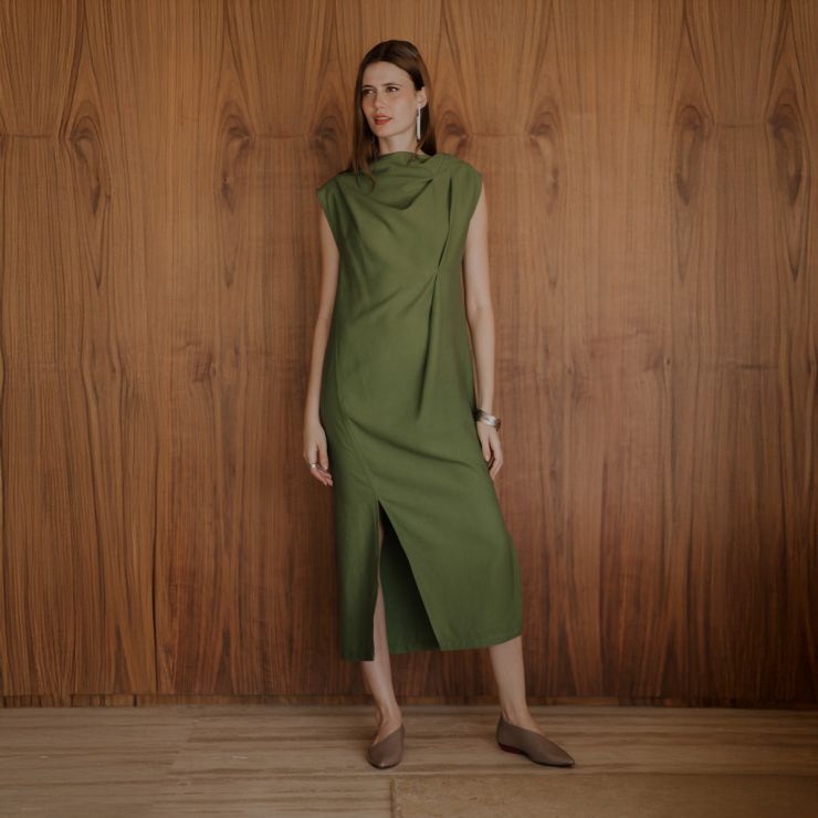VESTIDO DRAPEADO