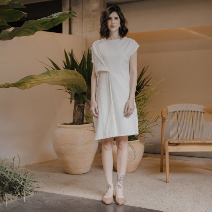 VESTIDO SOLTO ORIGAMI