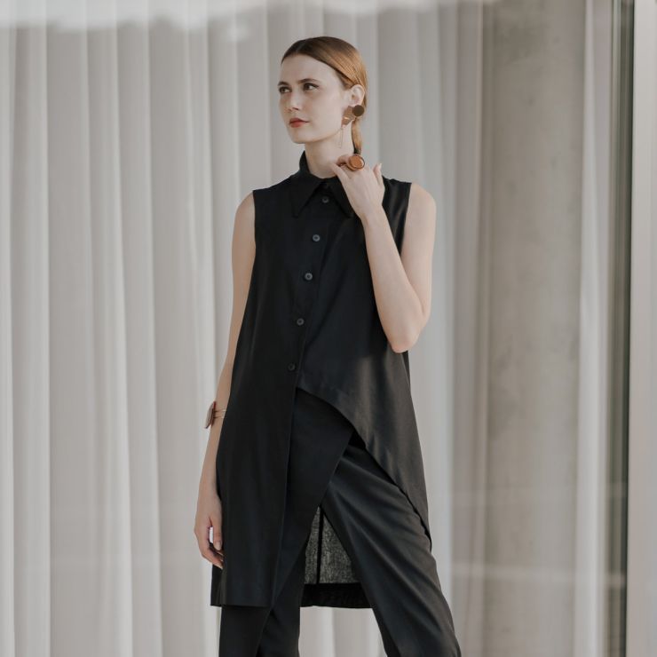 CHEMISIER ASSIMÉTRICO