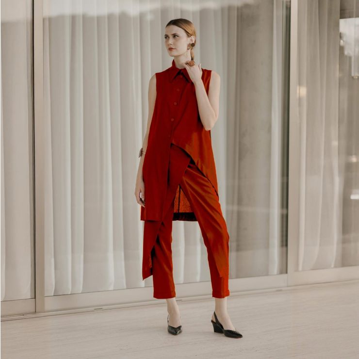 CHEMISIER ASSIMÉTRICO