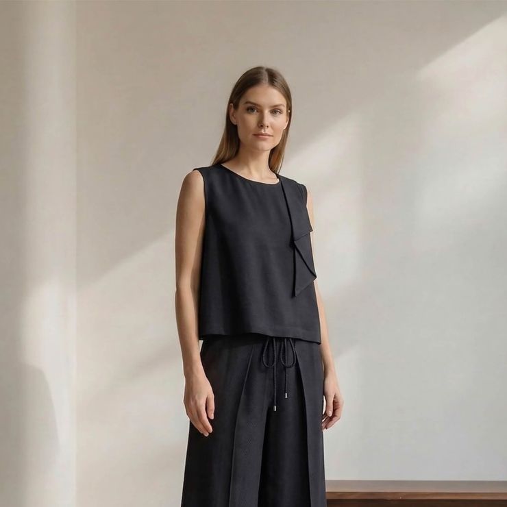 BLUSA CROPPED COM DETALHE