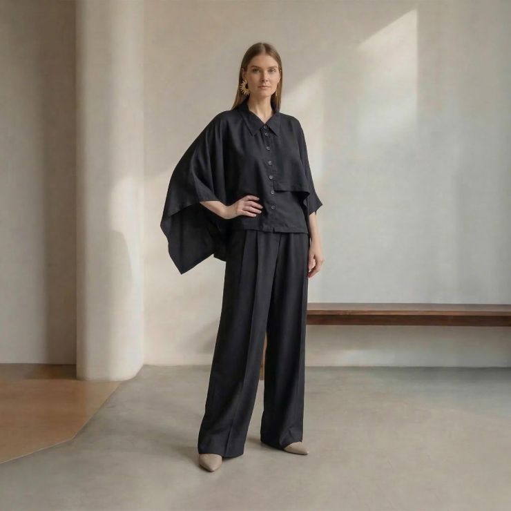 CALÇA PANTALONA MINIMALISTA 