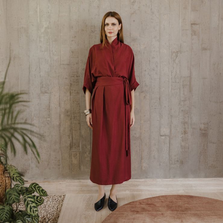 VESTIDO QUIMONO 